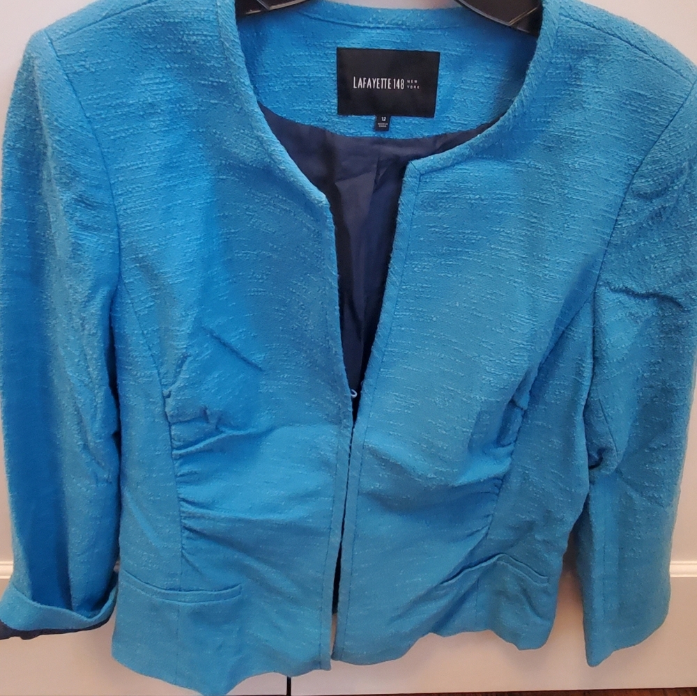 Lafayette 148 New York Blue Women's Jacket